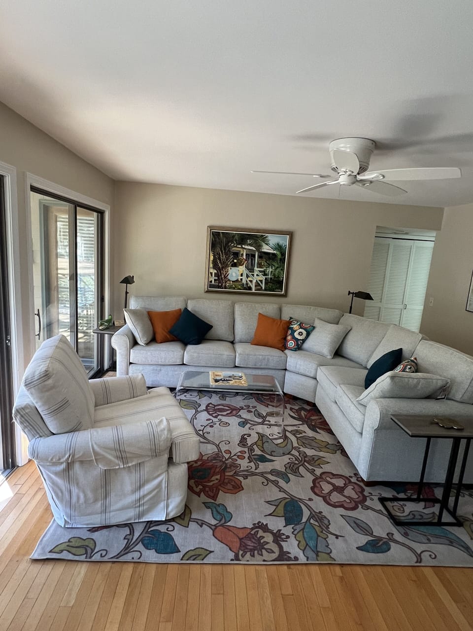 Living room overlooking lagoon