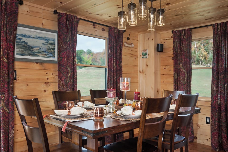 Beautiful dining room for the family to all sit together