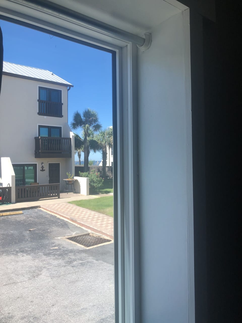 View from window in living area on main floor
