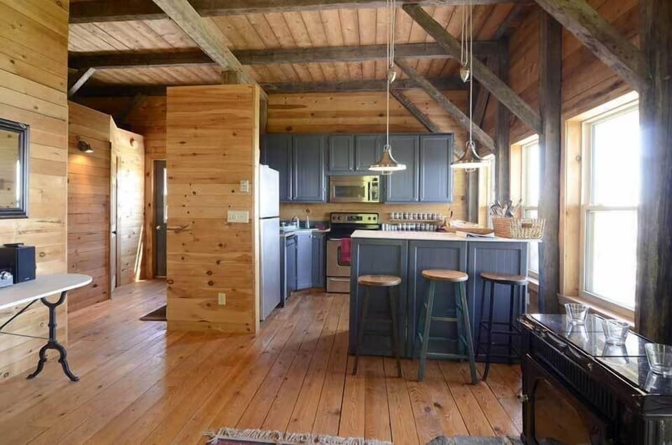 kitchen's view  from the dining room