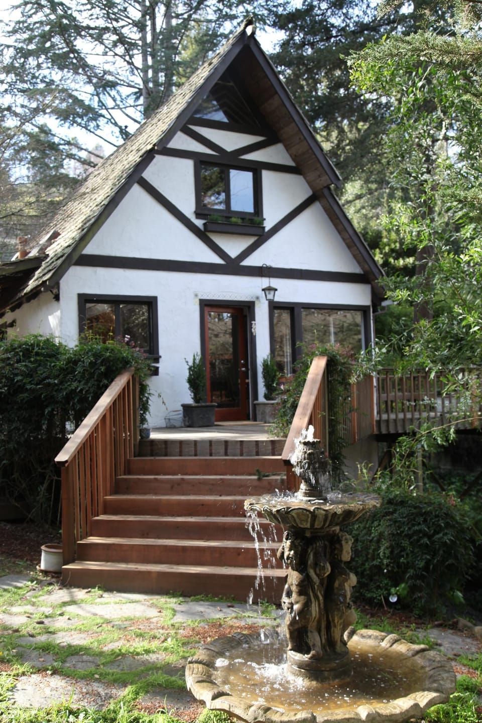 Front door entrance from garden