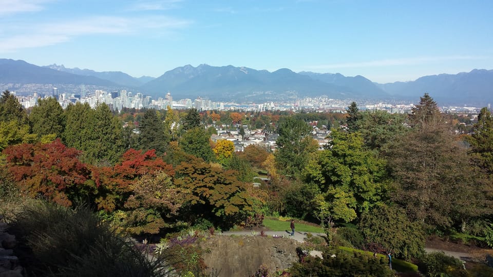 View from Queen Elizabeth Park which is only 20 mins walk from the suite.