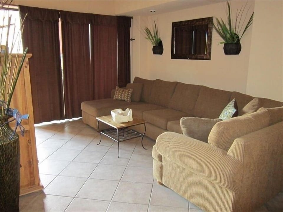Living area, large pation just off of this area.