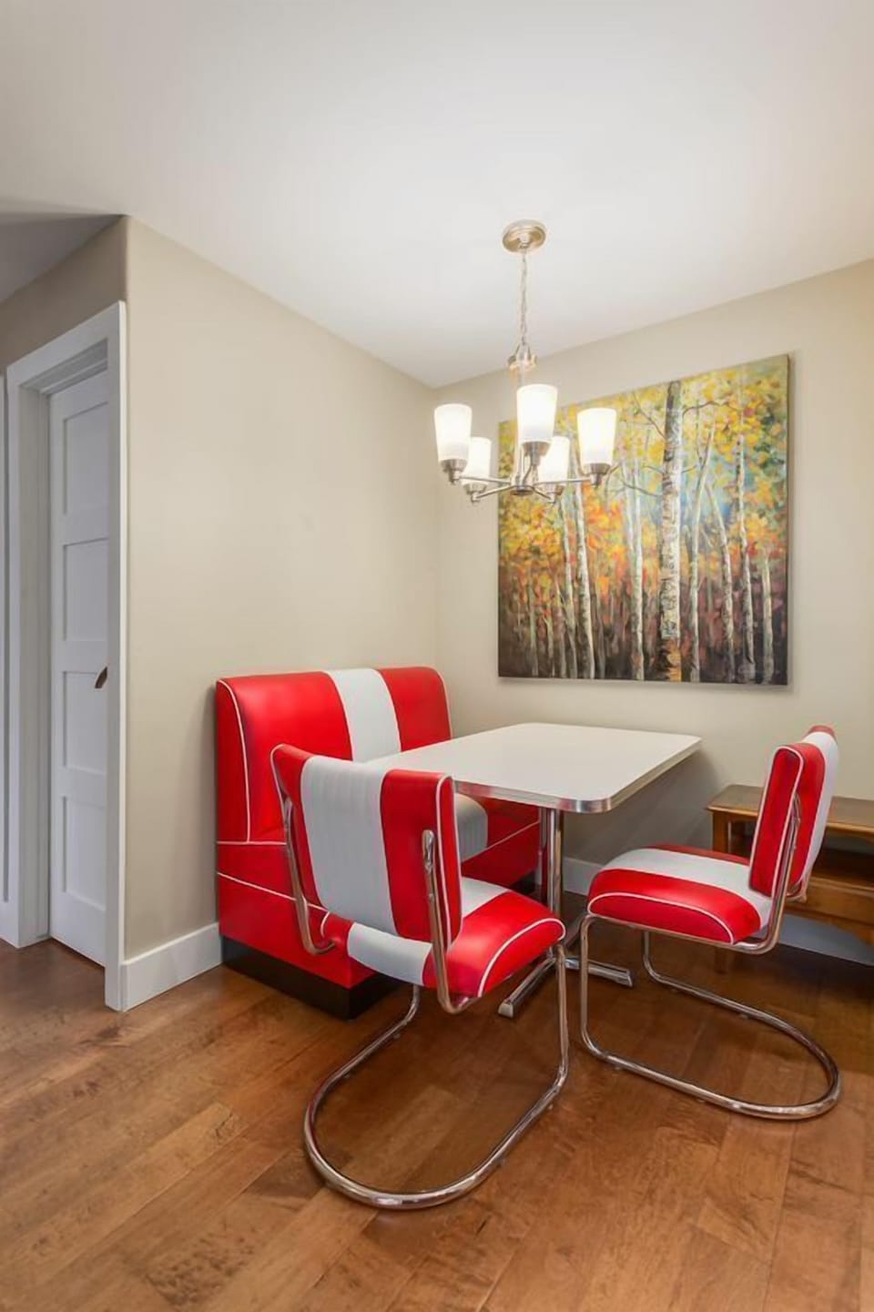 Retro dining area.