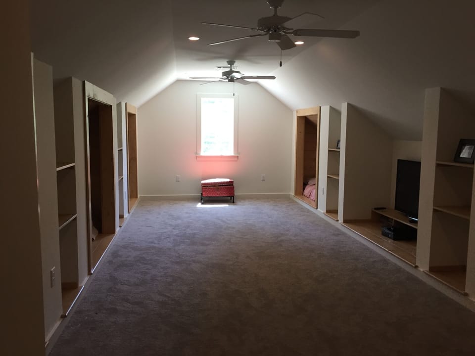 Playroom with built-in beds