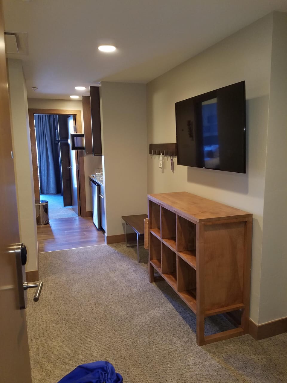 View from door opening.