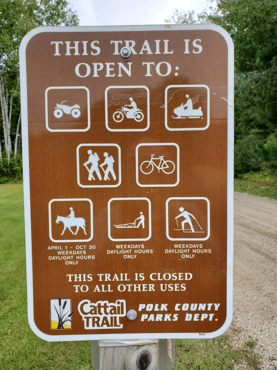 A great trail in Amery, 5 min from cabin