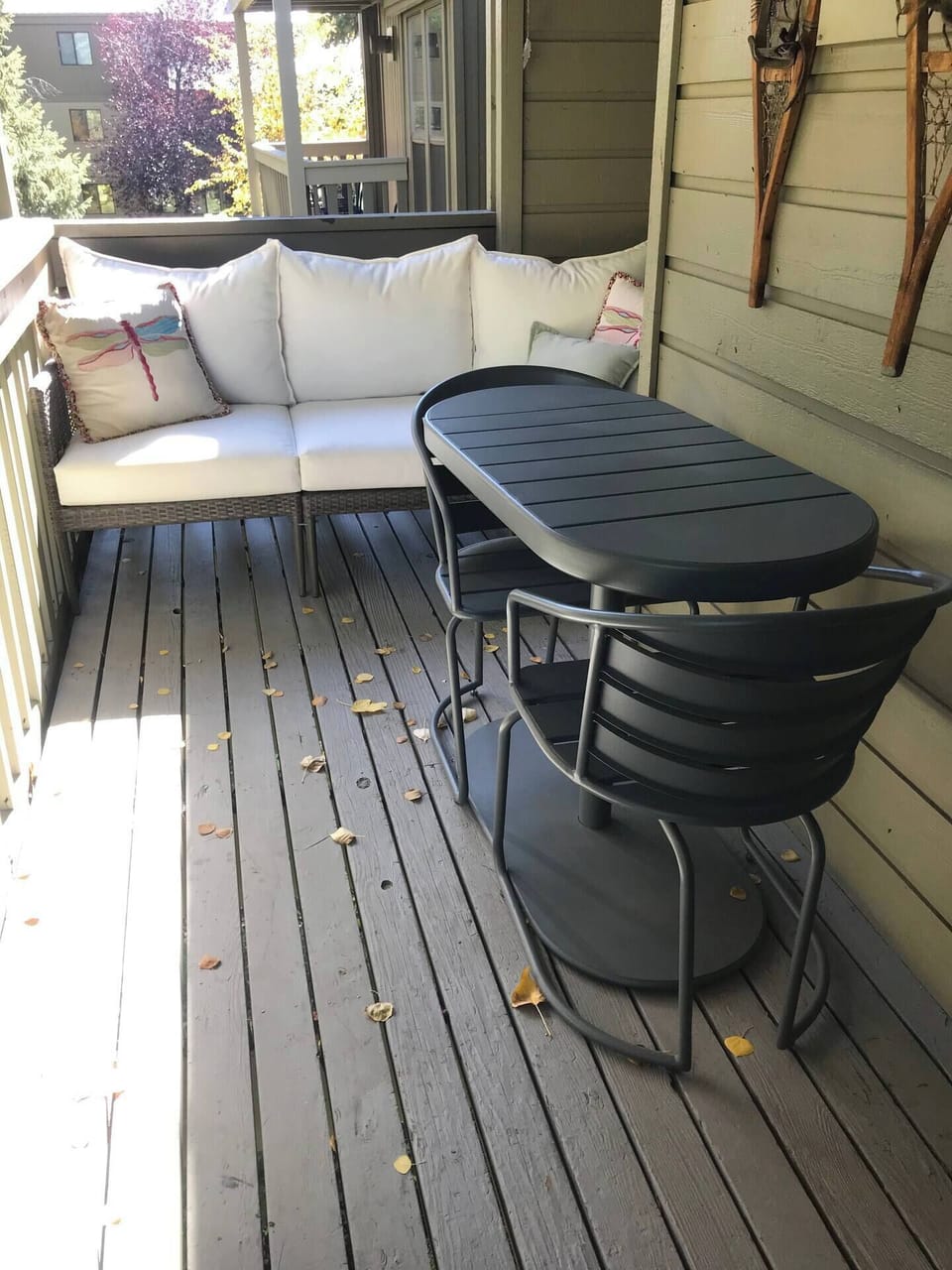 Morning coffee or evening meal on the porch