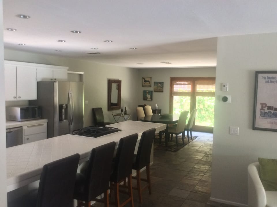 Cook while you converse with family and friends in both living and dining rooms 