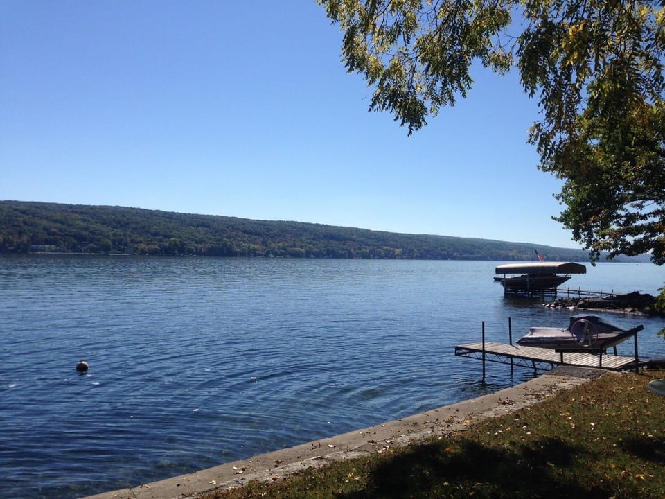 Lakeview with dock 2 in - dock flush to ground - walk directly into water 