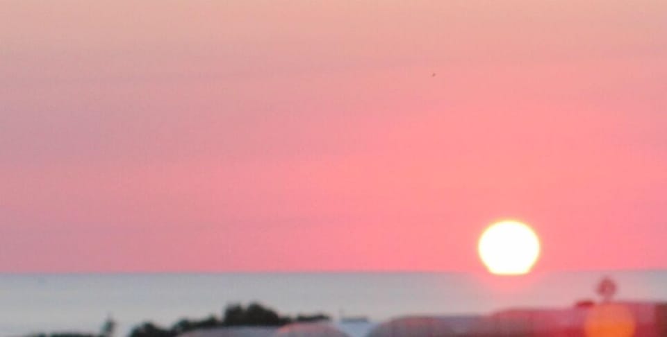 Sunset from the house
