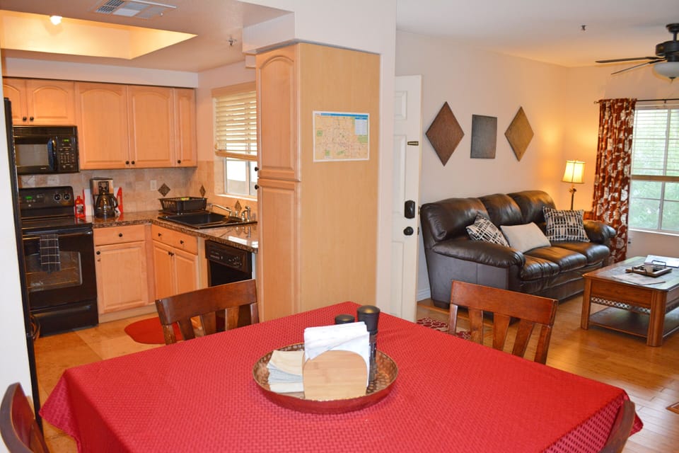 View from dining area in main living area 