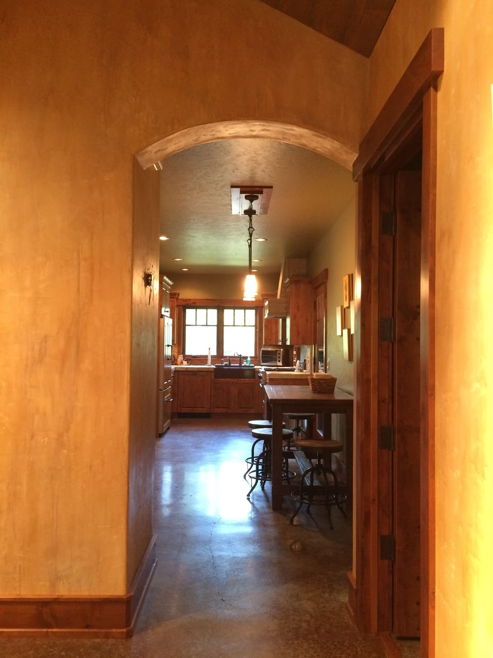 View to kitchen from foyer