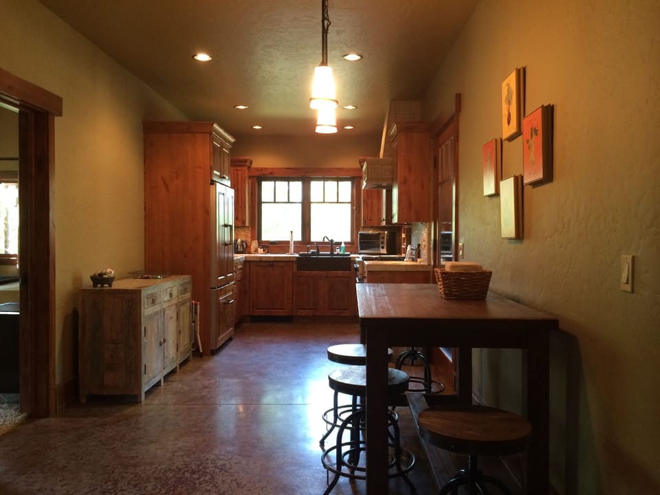 View into kitchen and breakfast nook
