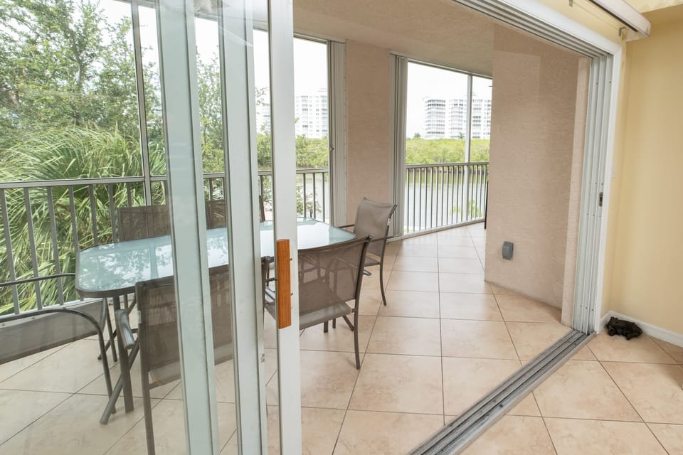 living area looking out into the lanai.