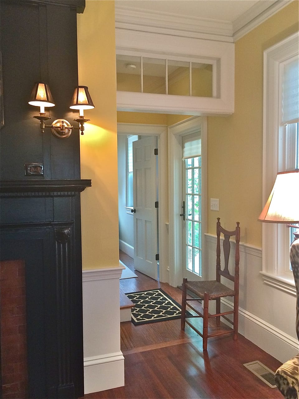 Hallway to first floor bedroom suite