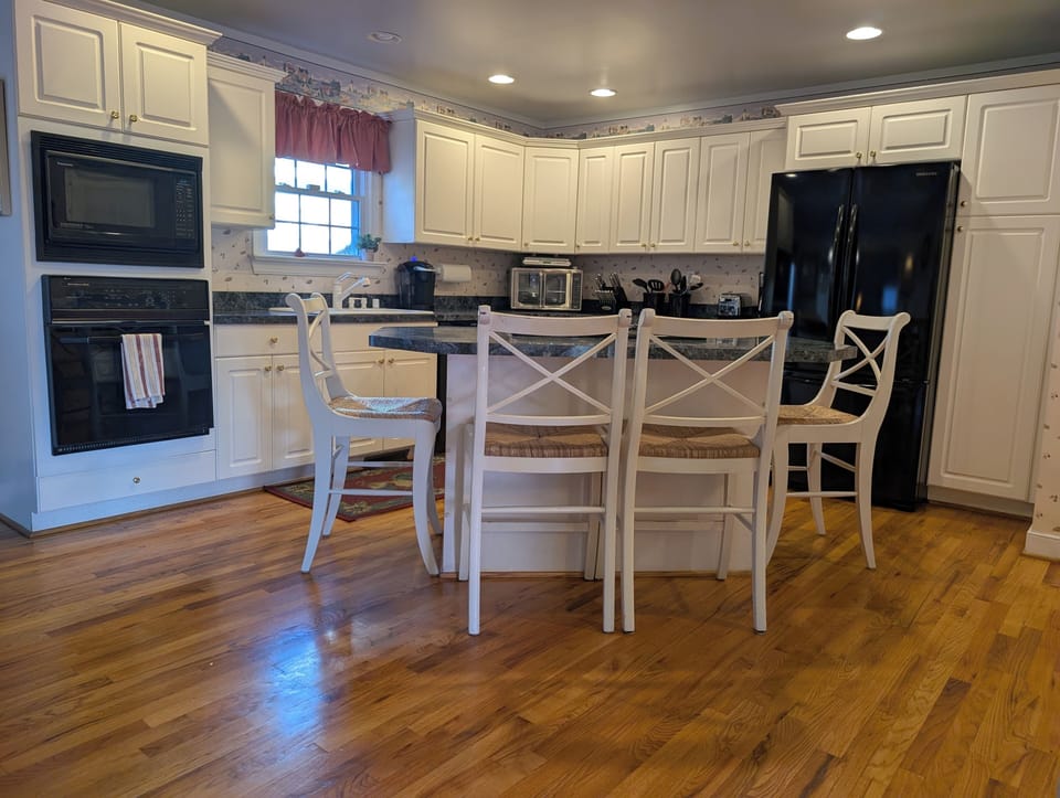 Fully stocked kitchen. Set up as a true home.