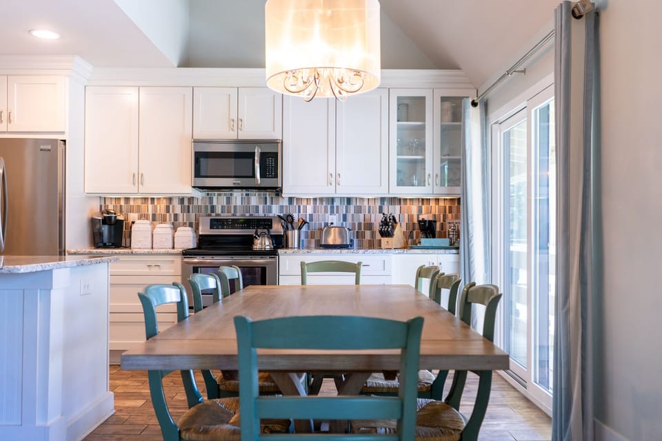 Plenty of seating for meals together.