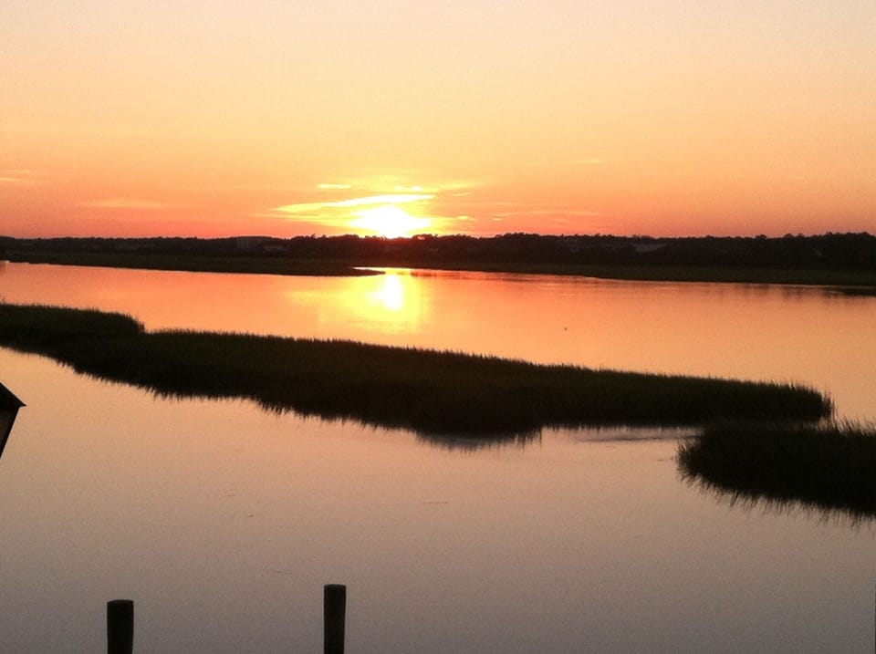 sunset seen from our porch