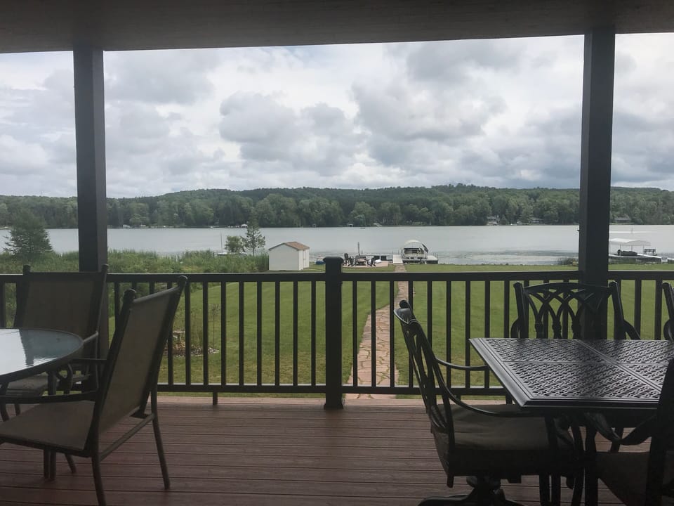 Deck looking toward lake