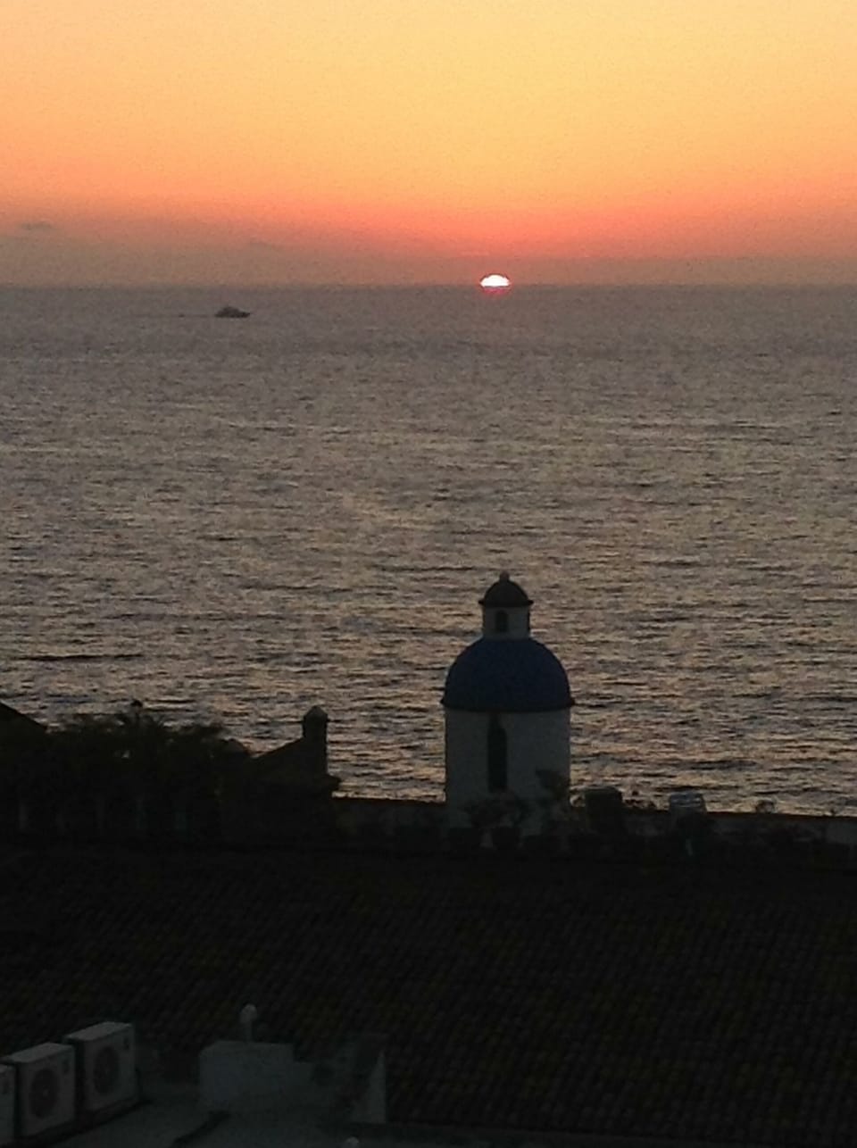 Sunset view from balcony of Casita Dianna