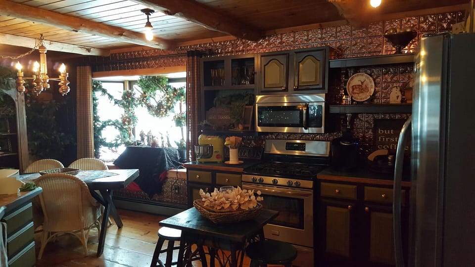 KITCHEN AT THE PRIVATE CABIN~ FULLY EQUIPPED FOR COOKING!