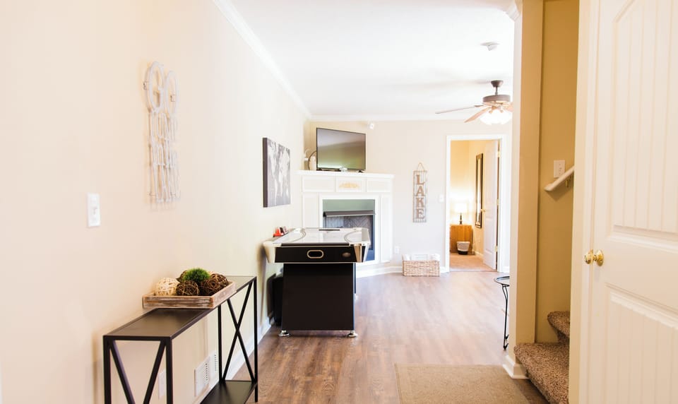 3rd floor living space, 3 bedrooms, game room.