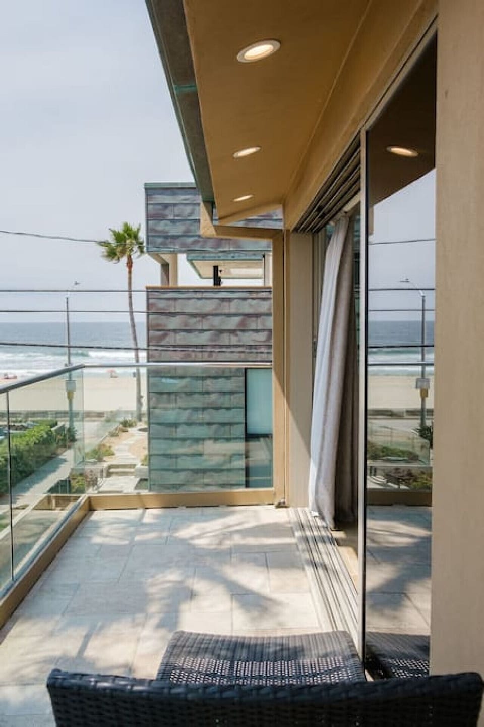 View from the lounger on the balcony off the primary suite