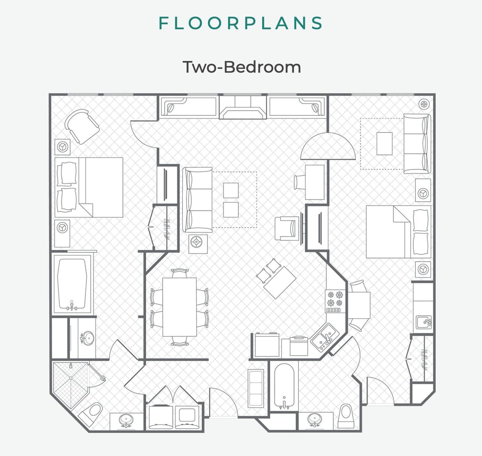 Two-Bedroom floorplan