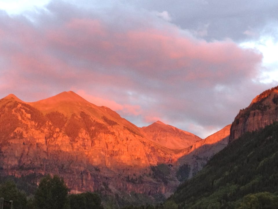 Sunset view from unit
