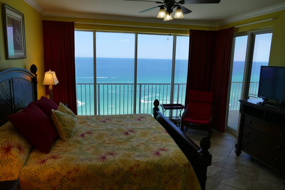 Master Bedroom with Panoramic View and separate Balcony Access 