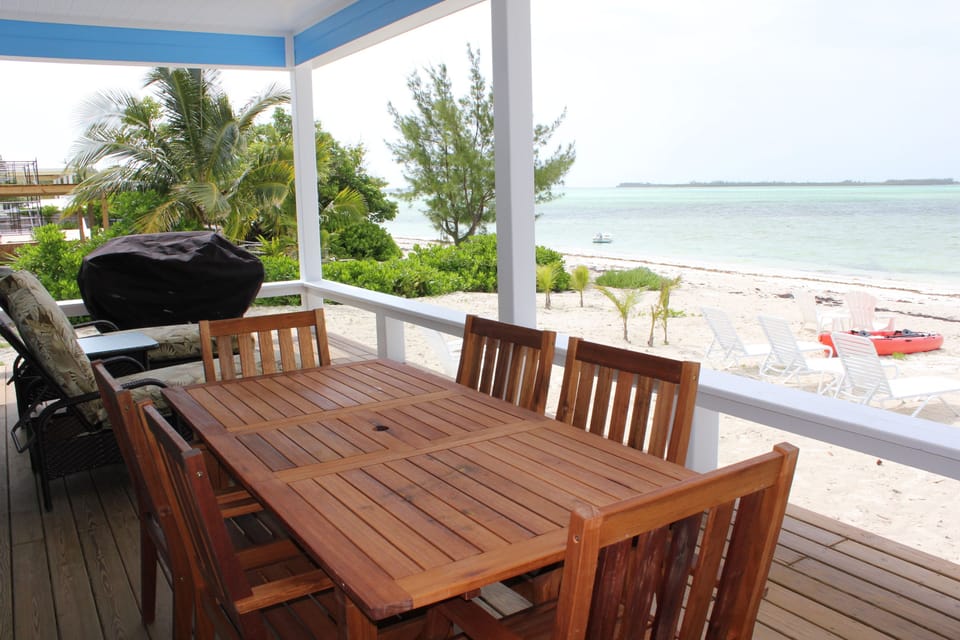 Large Stainless Steel Grill & table for 6 on the deck-erfect for alfresco dining