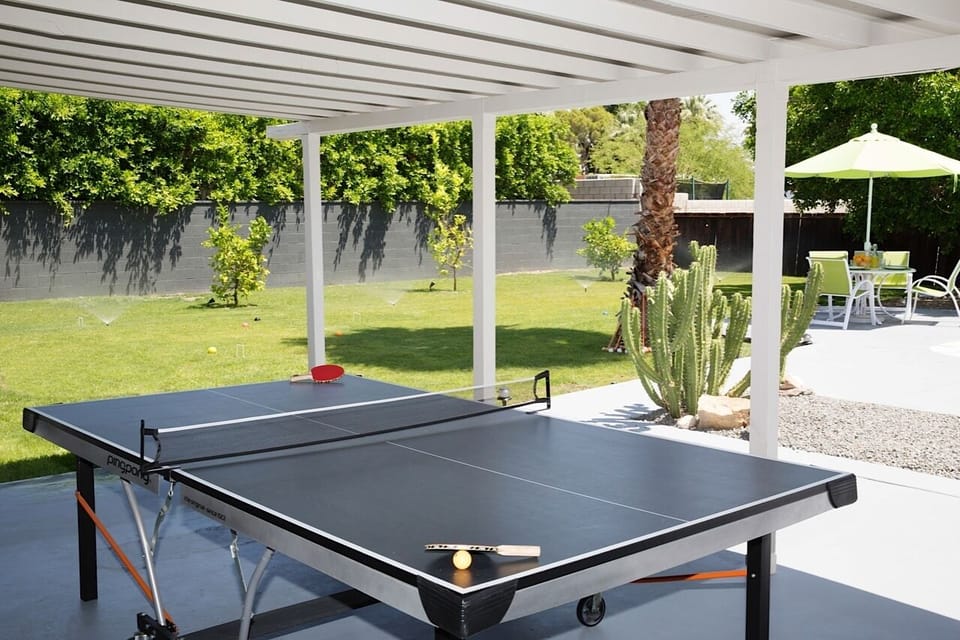 Ping Pong and Croquet equipment provided