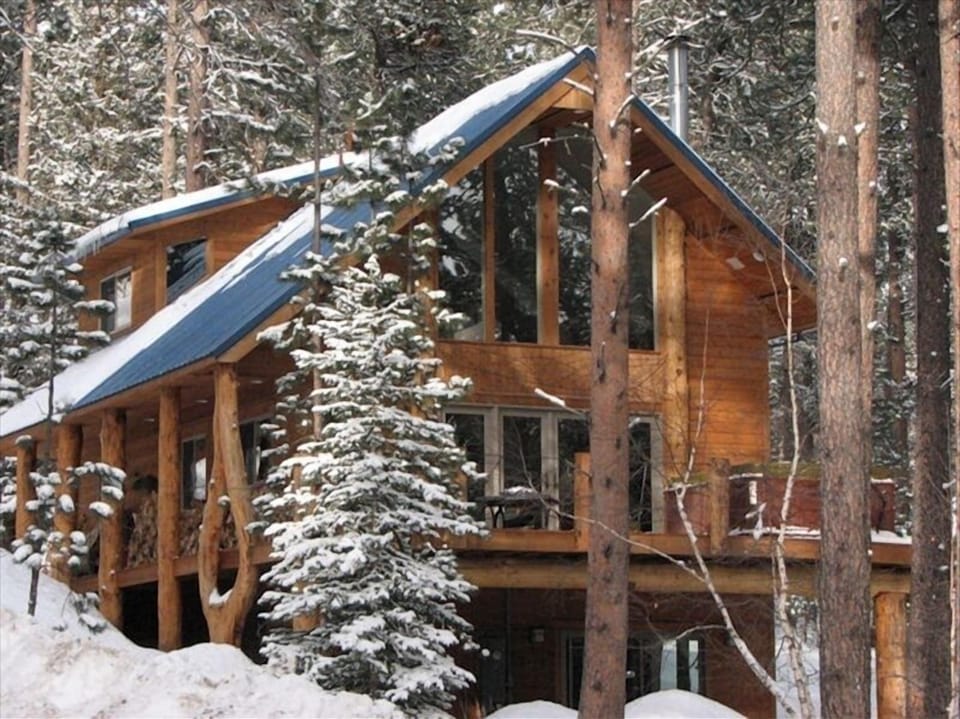 Front Side of Lodge during Winter