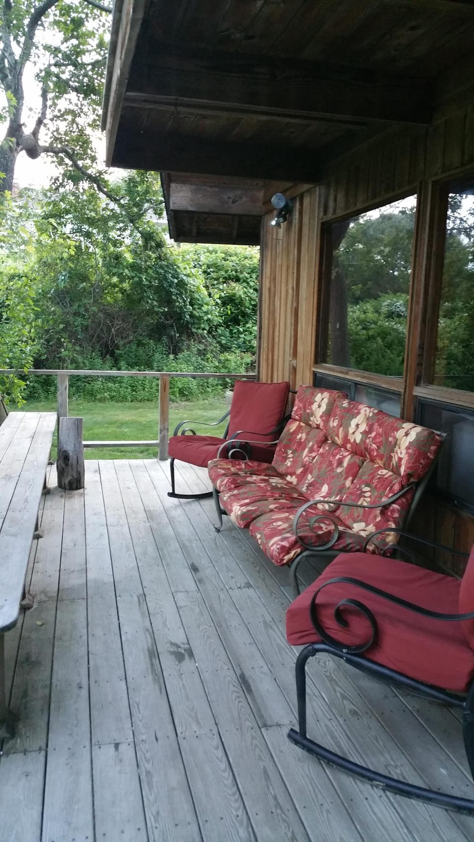 Wrap around deck with sitting all around