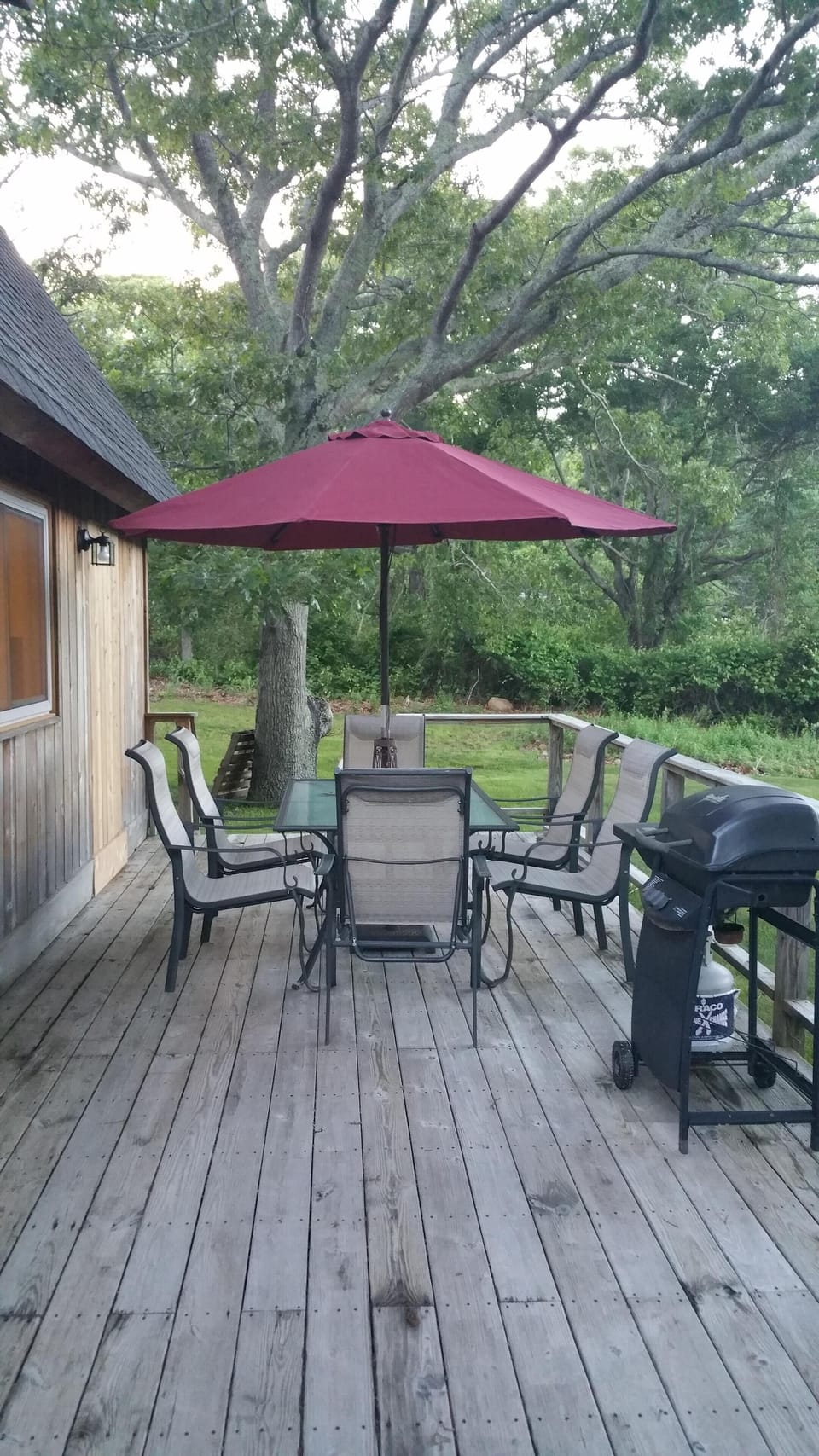 Outside deck