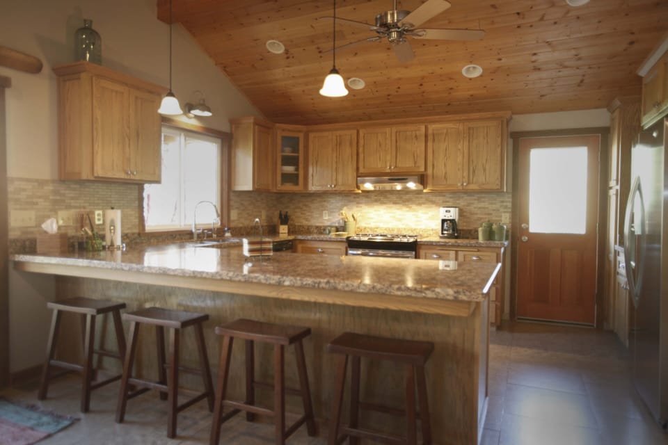 Gourmet kitchen....this sure beats camping!!!