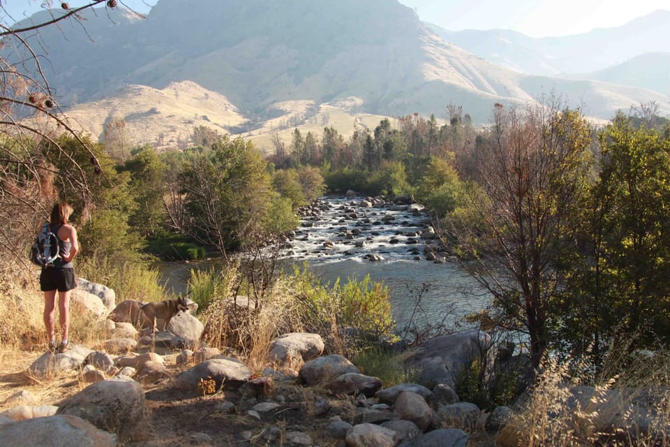 A view from across the river of Tequila rapid, 300 yards up river from the house