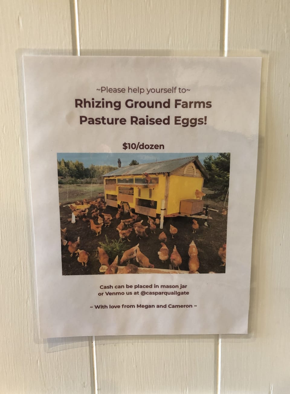 Please note that portable chicken fences are electric! Do not touch.