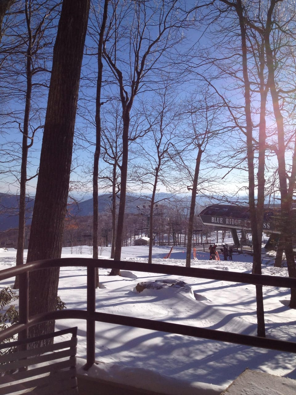 Rear Deck in the winter