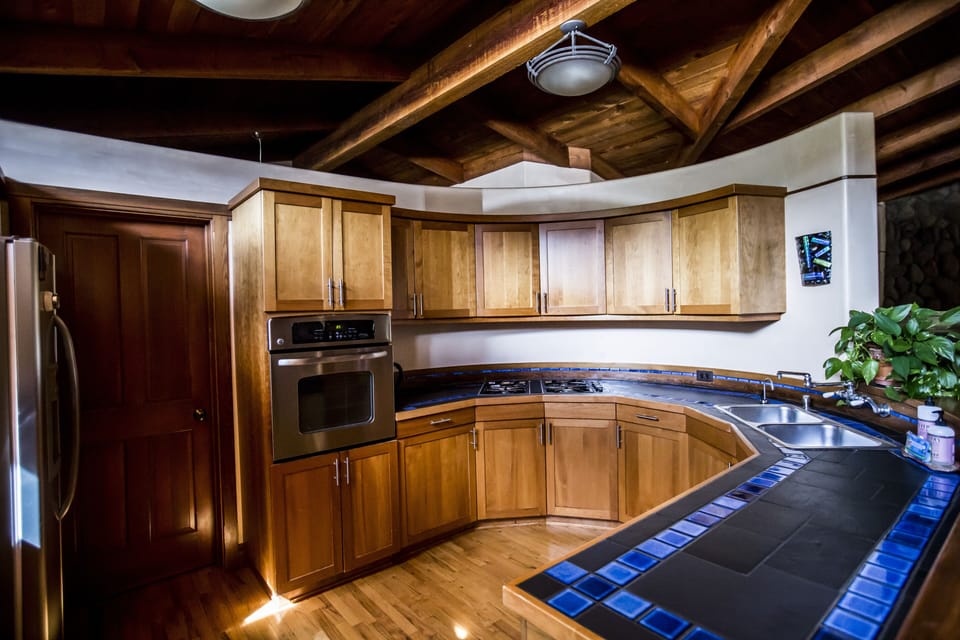 Kitchen and door to laundry room