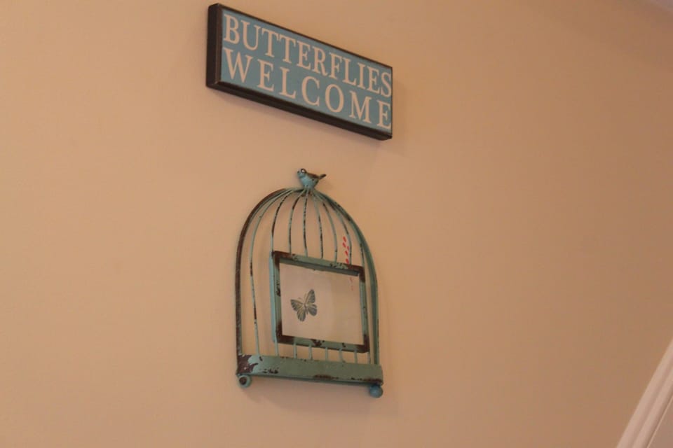 Stairs to second floor bedrooms and bathroom.