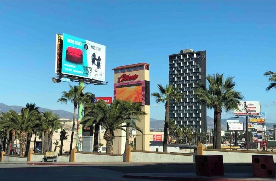 Biggest Caliente Casino in the City directly across the street 