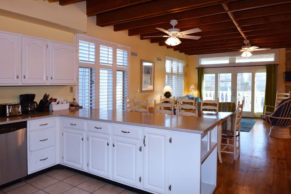 Kitchen is open to living/dining area!