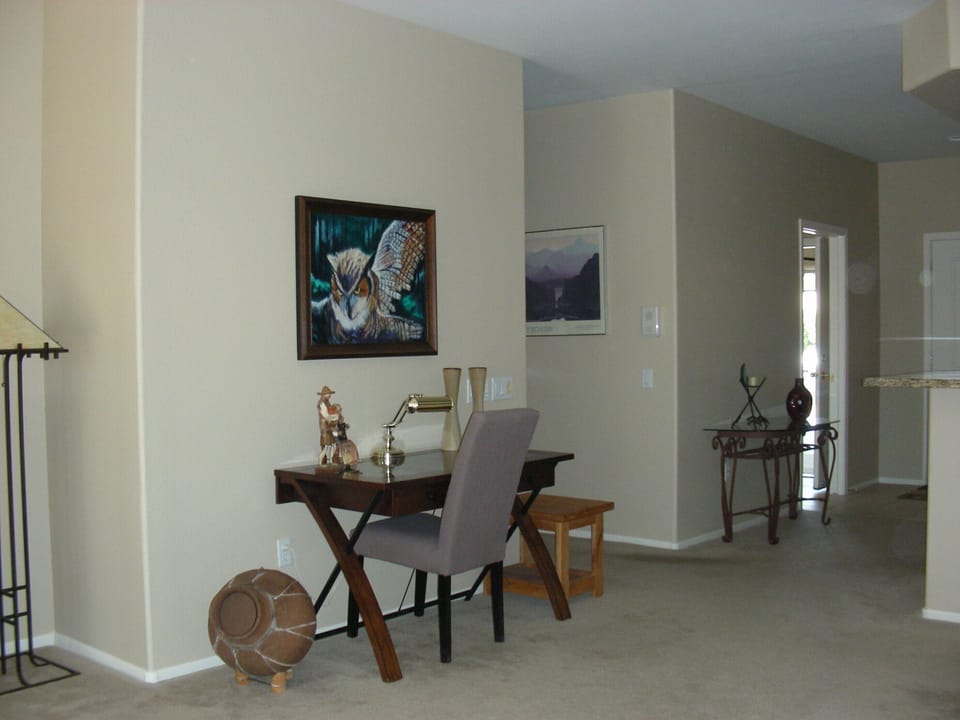 Writing desk for all your papers and booking calendars.  You will be busy here!