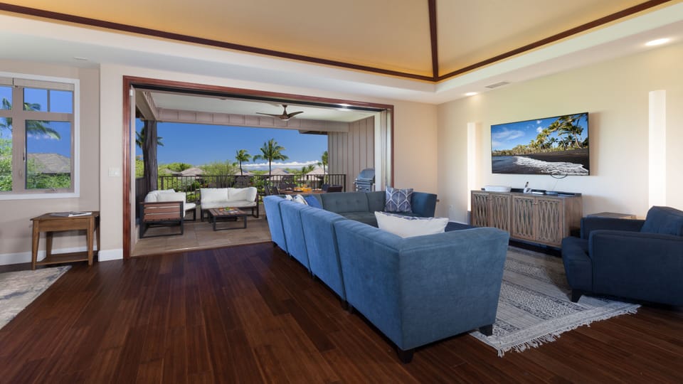 Enjoy family movie night or the game on the on the large Ultra HD TV