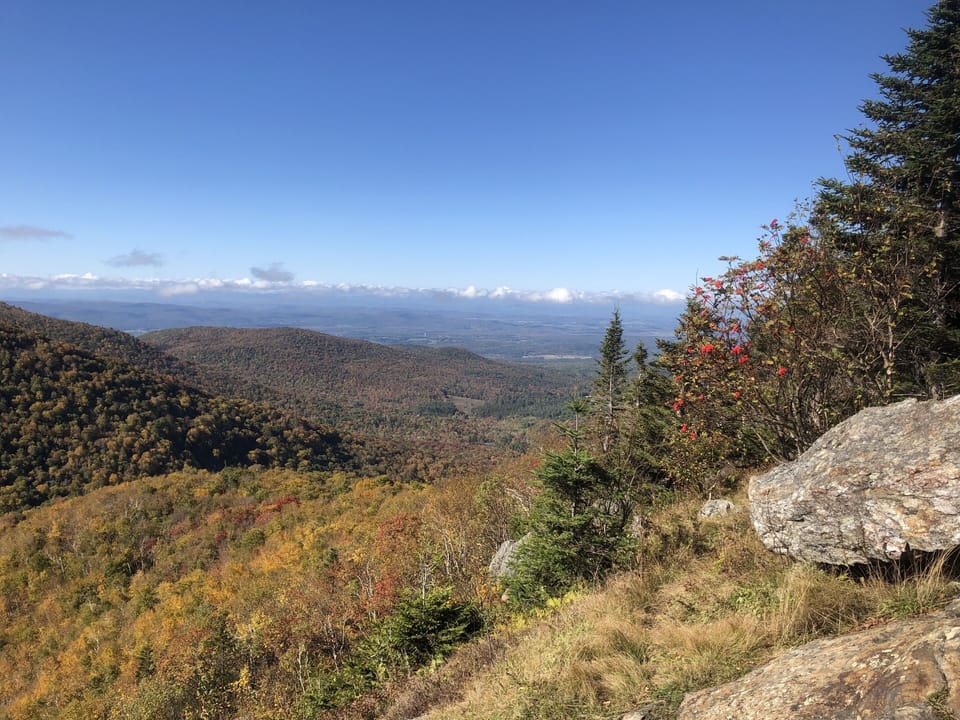Short drive to Long Trail at Brandon gap