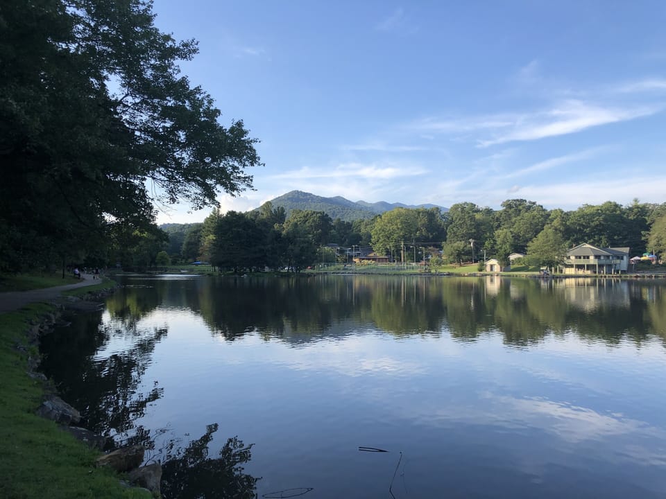 Lake Tomahawk, 5 minute walk from the house.  