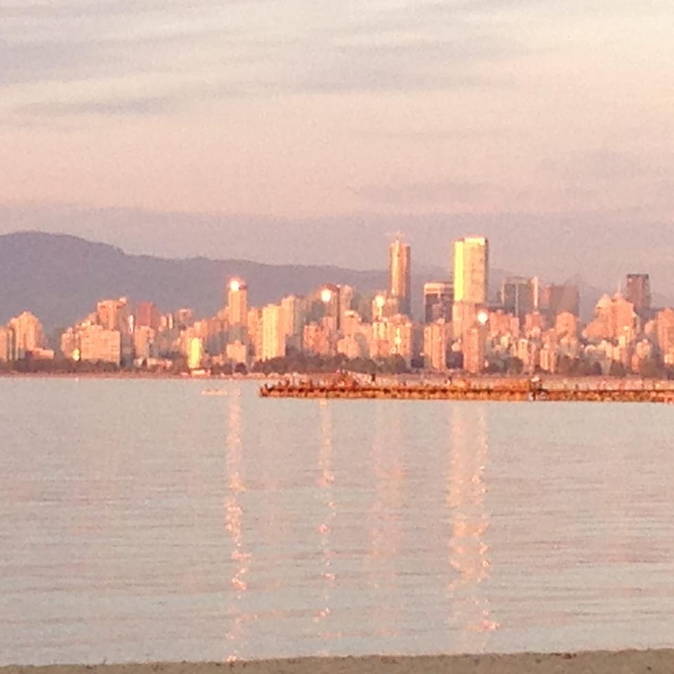 View from nearby beach