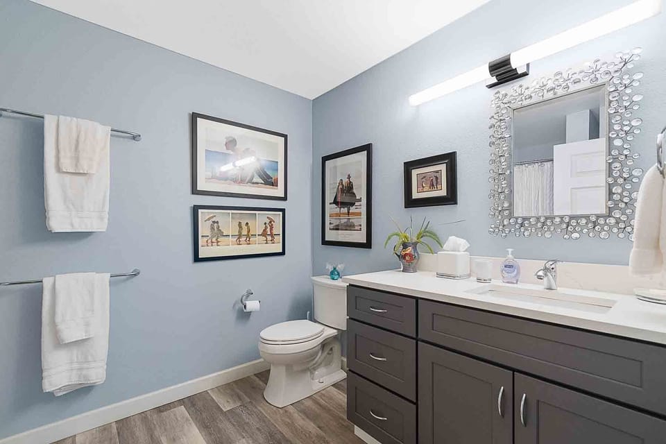 Bathroom 1 - Beach decor in every part of the condo